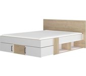 Diagone Cama con almacenaje 140 x 190 cm - blanco