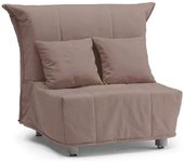 Talamo Italia Sillón de tela gris tórtola 85x90h85 cm
