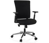 hjh OFFICE Silla de oficina profesional tela negro
