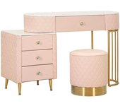 Mauro Ferretti Tocador de ecopiel con puf 120x40x76 cm