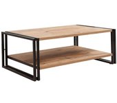 Dmora Mesa de café efecto madera roble, negro 110x70  cm