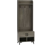 Homcom Perchero con zapatero 60x34x170 cm gris