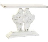 Fijalo Consola de madera en blanco 120x34x85cm