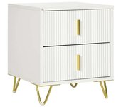 Homcom Mesilla de noche blanco 40 x 40 x 47 cm