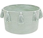 Lorena Canals Cesta decorativa, 25x40x40cm, salvia azul