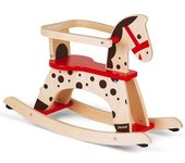 Janod Caballo balancín caramel de madera rojo