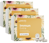 Purely Nutrition 3x Immun Extra - para el sistema inmunológico, en total 90 cápsulas
