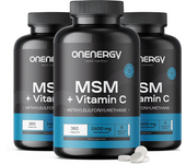 OnEnergy 3x MSM 2400 mg - con vitamina C, en total 1080 comprimidos