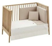 Juego 2 Pcs.Colcha I-V. Cuna 60 Magia Beige 60x120x3cm Cambrass