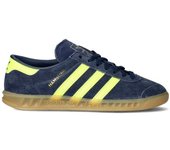 Adidas - Zapatilla Hamburg Mujer, Mujer, Night indigo-Solar yellow-Gold met., 5 UK