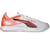 Puma - Zapatilla de fútbol sala Ultra 5 Match IT, Unisex, White- Black-Glowing Red, 8.5 UK
