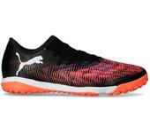 Puma - Bota de fútbol Future 8 Match Low Turf, Unisex, Black-White-Glowing Red, 6.5 UK