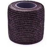 SP Fútbol - Tape Sujeta-Espinilleras (5 cm x 4,6 m), Unisex, Negro