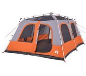 vidaXL Tienda De Campaña Iglú 10 Personas Apertura Rápida Gris/naranja