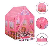 vidaXL Tienda De Juegos Para Niños Con 250 Bolas Rosa 69x94x104 Cm