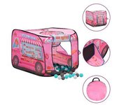 vidaXL Tienda De Juegos Para Niños Con 250 Bolas Rosa 70x112x70 Cm