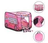 vidaXL Tienda De Juegos Para Niños Con 250 Bolas Rosa 70x112x70 Cm