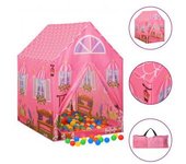 vidaXL Tienda De Juegos Para Niños Con 250 Bolas Rosa 69x94x104 Cm