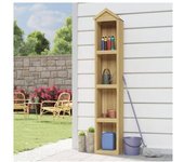 vidaXL Caseta Herramientas Jardín 40x33x222 Cm Madera Pino Impregnada