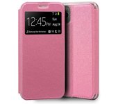 Cool Funda Flip Cover Liso Rosa para iPhone 11 Pro Max