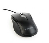 Gembird MUS-6B-01 Ratón Óptico 1600DPI Negro