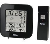 Hama EWS-200 Estación Meteorológica + Sensor Exterior Negro