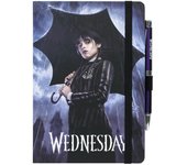 Cuaderno Premium A5 Con Boligrafo Proyector Wednesday