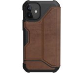 UAG Metropolis LTHR ARMR Funda Marrón para iPhone 12 Mini
