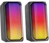 Mars Gaming MSRGB Altavoces Gaming 2.0 Bluetooth RGB Negro