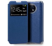 Cool Funda Flip Cover Liso Azul para Xiaomi Redmi Note 9T