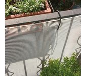 Malla plástica quadra 05 blanca 1 x 5 m