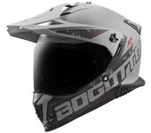 Bogotto FG-601 Duo Casco de enduro de fibra de vidrio - Gris (2XL)