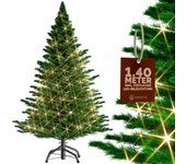 Árbol de Navidad 140 cm con luces LED