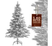 Árbol de Navidad Artificial Blanco con soporte de 180cm