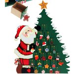 Calendario de Adviento de madera Árbol de navidad