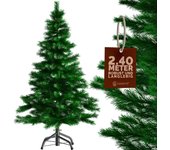 Árbol de Navidad artificial con soporte 240cm
