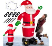 Papá Noel hinchable 2,5m con LEDs y bomba de aire