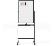 Costway Pizarra Móvil Magnética 60x90cm en Seco Doble Cara con Soporte Ruedas Giro de 360° Altura Ajustable de 151-178cm en Escuela Oficina