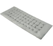 Costway Cojín para Tumbona con 4 Correas de Fijación Tumbona Cojín de Catre para Silla de Exterior Jardín Terraza y Balcón 190 x 70 x 7 cm