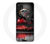 Coque pour Samsung Galaxy A22 5G Formule 1 Sebastian Vettel Pilote automobile F1 Rouge