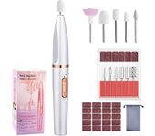 Máquina de uñas MuGaoDee, eléctrica, inalámbrica, para quitar cutículas, cuidado de uñas, máquina para uñas de gel, juego de brocas dedicado, compatible con uñas continuas