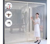 Nueva mosquitera magnética de gran tamaño, cortinas de puerta antiinsectos de verano, malla de cierre automático, pantalla de puerta, malla mágica, pantalla de cocina 85 X 210 CM