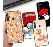 Funda blanda negra PK12 de Pokémon para Samsung Note 20 Lite, S24, Ultra, S23, A03, A05, A06, A11, A71, A15, A16, A13, A24, A25, A33, A52, A53, A50, M55, M35 Plus Samsung A05 ébano
