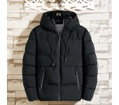 Parkas de moda para hombre, abrigo grueso de otoño e invierno, chaqueta informal de algodón para hombre, abrigo largo cálido, abrigo de negocios clásico a prueba de viento 2023 S negro