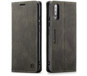 Funda de cuero con tapa para Samsung Galaxy A70, funda de lujo con tapa magnética para Samsung Galaxy A50, A40, A30S, A50S, A70S Galaxy A70 café