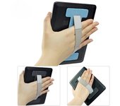 Correa de agarre universal para tableta, antideslizante, con adhesivo para el dedo, para Kindle de 6 a 10,5 pulgadas negro