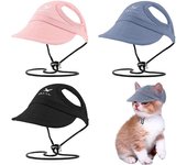 Gorra de béisbol para mascotas con sombrero para el sol para perros y gatos para viajes al aire libre S negro