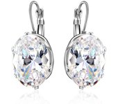 Pendientes colgantes de piedra grande de cristal para regalo del Día de San Valentín, joyería elegante para fiesta 1 champagne