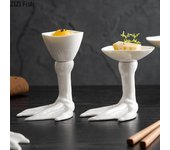 Plato de comedor con forma de garra de pato, plato de sushi para cocinar en restaurantes japoneses, plato de postre creativo, vajilla de cerámica para cocina casera