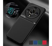 Funda resistente antideslizante para Honor Magic 7, 6 Lite, Magic6 Pro, 5 Lite, X9c, Smart X9b, X8b, X9a, con soporte magnético para coche Honor Magic 6 Lite rojo
